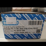 REAR IGNITION COIL HONDA JAZZ CITY CIVIC TH' 2002-2007 BENSCO OEM WITH WARRANTY