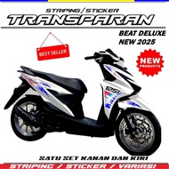 TRANSPARENT MOTORCYCLE BODY STRIPING STICKER HONDA BEAT deluxe 2025 NEW MOTIF AAA1 COOL MOTIF