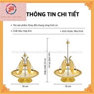 Incense Ring Tray - Worship Items shaped like golden dragon - goldfish - brown fish - brown dragon