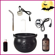 Halloween Cauldron Potion Mist Maker Halloween Witches Cauldron Festive Spooky Prop for Kitchen Yard