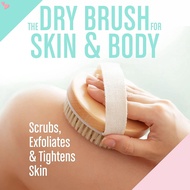 Dry Body Brush Cellulite Reduction, Dry Brush for Cellulite and Lymphatic Drainage, Exfoliating Brus
