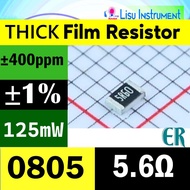5.6Ω 0805 ±1% 125mW ±400ppm/ C Thick Film Resistor SMD 5R6 5.6R 5R60 ER