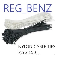Cable Ties 2.5x150 | Cable Ties 2.5 x 150mm | Ties 15 cm | Cable tis 2.5x150 | Tis 2.5 x 150