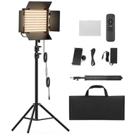RGB Photography Video Lighting Kit, 50W Bi-Color Energy-Saving LED Video Studio Lights with 2300k~85
