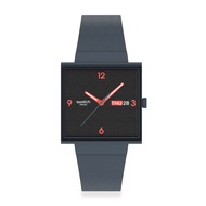 Swatch Squared Off (SO34M701) Grey 41.8mm Silicone Watch