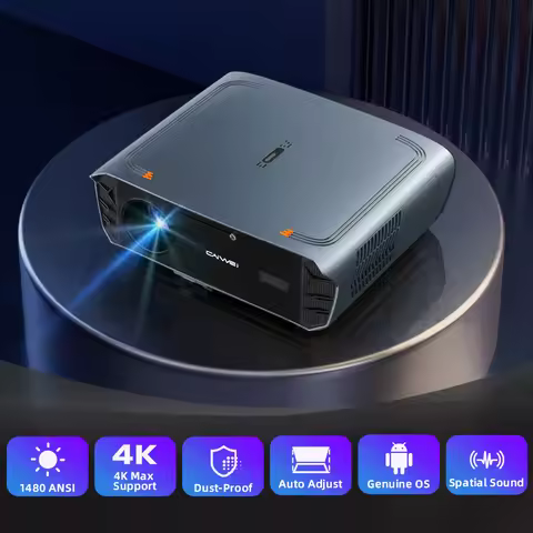 [1480 ANSI & Google TV] 4K Movie Smart TV Projector WiFi Home Video Proyector Auto Focus Smart Proje