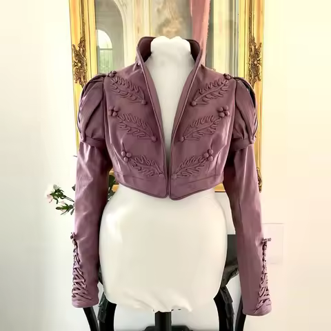 Women Regency Hamilton Spencer Jacket Gothic Royal Court Jane Austen Tea Party Coat Tudor Elizabeth 