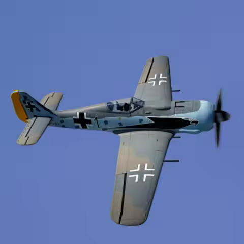 Dynam Fw190 Rc Fixed Wing Airplane 1300Mm Wingspan Wwii Scale Fighter Warbird With Flaps 4S Remote C