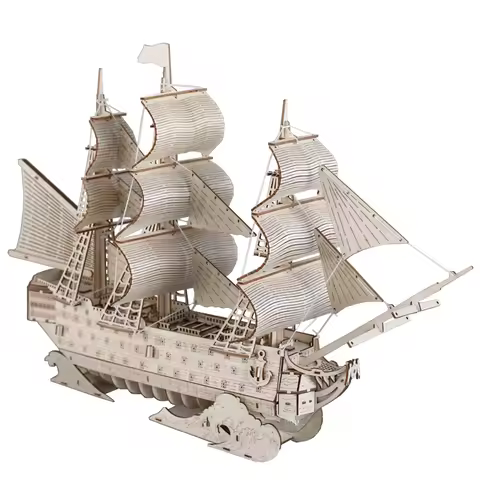 HMS Victory Ship Model Kit 3D Wooden Boat Puzzle British Sailing Ship Wood Toys For Children Adults 