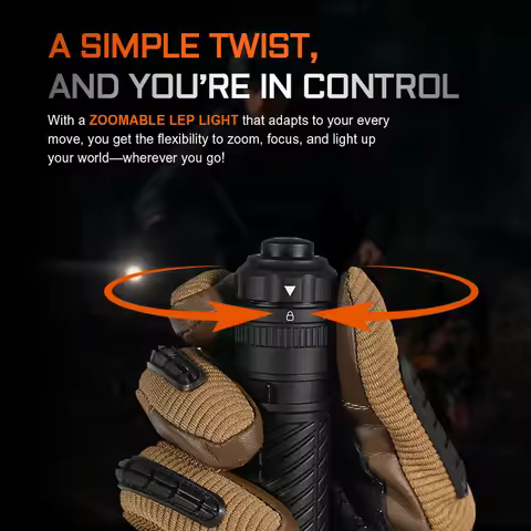 ACEBEAM T37 SFT-90X EDC Tactical Flashlight and Duty Flashlight -4000 Lumens w/Eco-Sensa Charging Ca