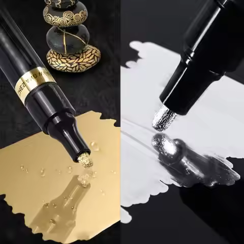 Permanent Art Marker Paint Pen Art Craftwork Pen DIY Chrome Mirror Marker Pen Marker Touch Up Model 