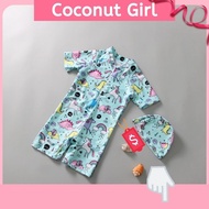 Voucher Code >》 BOWRA1 Ship From Bangkok.super Cute Dinosaur One-Piece Swimsuit For 1-3 Years Old Ch