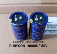 (2 BUAH) KAPASITOR ELCO 10000UF 50V RUBYCON CAPACITOR ELCO 10000 UF 50V ELCO 50VOLT 10000UF