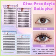 Eyelash extension set 120 Cluster False Eyelashes self adhesive eyelashes Upgraded Softer Glue-Free