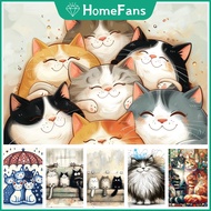 【HF】Cartoon Cat 5D DIY Diamond Painting Kit Cosmic Cross Diamond Embroidery Painting Rhinestone Mosa