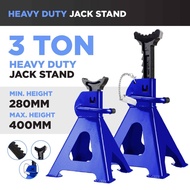Godziillar 3 Ton Heavy Duty Jack Stand With Additional Safety Lock (1 Pair / 2 Pcs)  | Jek Kereta Adjustable (2pcs/set)