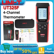 UNI-T UT325F 4 Channels Thermometer  K J T E R S N Type Thermocouples Digital Temperature  Data Stor
