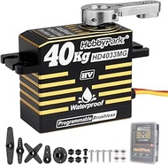 HobbyPark Waterproof 40kg Servo Brushless Motor High Torque RC Steering Servos Standard Size HV Stai
