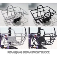 Front Block Alloy Front Basket Folding Bike Bag Super Thick Folding Basket Original