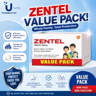 ZENTEL TABLET 200MG VALUE PACK (UBAT CACING DEWASA) - 4'S/BOX