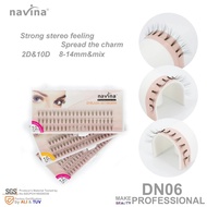 NAVINA New Arrival Luxury Eyelashes 6d Natrual mink hair silk lashes eyelash extensions fake lashes 