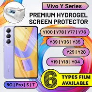 Hydrogel Screen Protector Vivo Y100 Y78 Y77 Y76 Y39 Y35 Y36 Y29 Y29t Y29s Y28s Y19s Y18 Y04 Pro 5G |