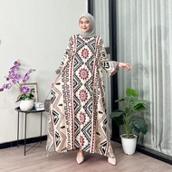KAFTAN BILLION MAXY DRESS SUPER JUMBO MOTIF EMIA BUSUI FRIENDLY LENGAN PANJANG KERUT