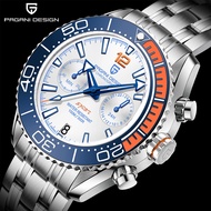 Pagani Design Quartz Watch 42mm Seiko VK64 watch for man Chronograph  Ceramic Bezel Sapphire Crystal 100M Water Resistant Luminous  Men's fashion watch PD-1711