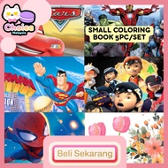 5pcs DIY Coloring Drawing Book Mini Cartoon Coloring Book Mini Doodle Graffiti Book Coloring Book MI