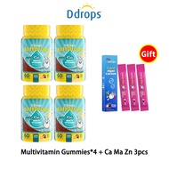 Ddrops Children Multivitamin Gummy.Vitamin A&C&E&D Supplement for Children(Berry Flavor/60 Gummies)*