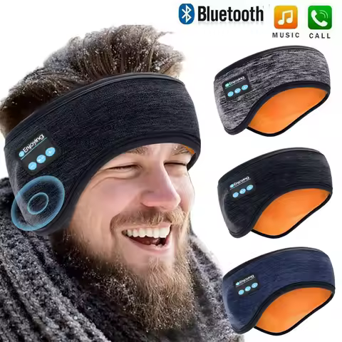 Wireless Bluetooth Headphones Headband Unisex Sports Music Winter Earmuffs Mic Outdoor Soft EarMuffs