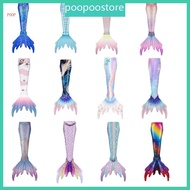 POOP Kid Swimsuit Costumes Monofins Bikini Swimming Cosplay Mermaid Tail for Children