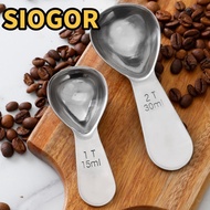 SIOGOR Coffee Bean Measuring Spoons, 1 Tbsp or 2 Tbsp 15/30ml Coffee Scoops, Durable Stainless Steel