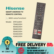 ERF3L80H HISENSE SMART ANDROID TV REMOTE CONTROL WITH VOICE FUNCTION 70A6100H 65A6100H 58A6100H 55A6