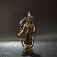 Retro Copperware Collection Nepal Brass Green Tara Pulp Tantric Tibetan Buddha Copper Buddha Statue 