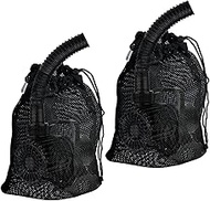 Cover Geny Pond Pump Filter Bag, 1 Piece 24"x26" Drawstring Mesh Pump Barrier Bags, Black Media Bag,