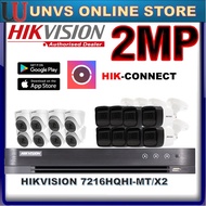 HIKVISION HIK 16CH SET WITH CAMERA 5MP / 1080P 2MP CCTV 16-CHANNEL 7216HQHI DIGITAL VIDEO RECODER(DV