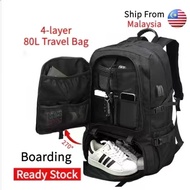 MY available 50L/80L/80L XL Men's travel bagpack Durable Backpack expandable waterproof hiking Backp
