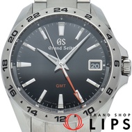 精工 Grand Grand Seiko石英 GMT 39mm 運動系列 SBGN003/9F86-0AB0 不鏽鋼男士腕錶，黑色，拋光，成色極佳 [二手]