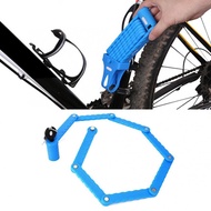 shop Foldable Bike Lock Portable Blue Anti-theft Security Foldable Lock for Bike Bicycle Motorcycle