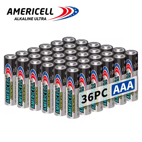 AAA 72/36/18/4pcs Combo Battery, AMERICELL 1.5V Alkaline Cells, Ideal for Keyboards, Clocks, Remote 
