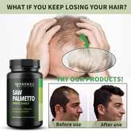 Saw Palmetto Supplement as DHT Blocker for Men's Hair Health, Reduce Baldness 60/120 Capsules