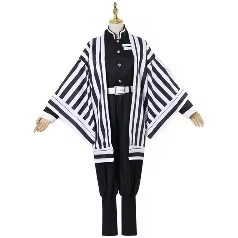 Halloween Anime Iguro Obanai Haori Kimono Cosplay Costume Perruque Serpent Accessoires