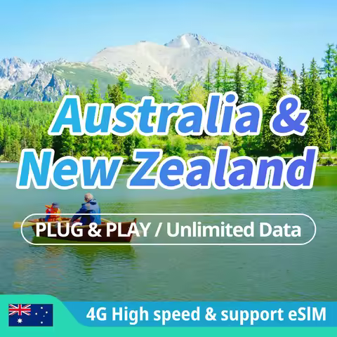 Australia & New Zealand SIM Card Unlimited Internet sim card free 4G LTE Data Plans Australia Prepai