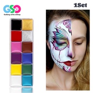 12 Colors Face Body Painting Face Paint Art Makeup Face Make Paint Painting Professional Face Paint