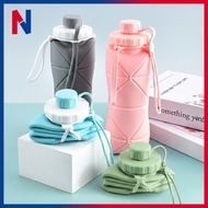 Botol Air Silikon Lipat, Collapsible Water Bottle Food Grade, Botol Minum Travel & Gym