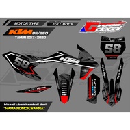 Decal Sticker KTM 250 2017 - 2022 Decal Sticker KTM 250 Fullbody