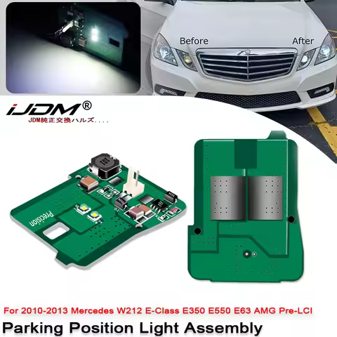 2pcs Parking Light Assy Parking Position Lights White For Mercedes Benz E-Class Sedan W212 C207 A207