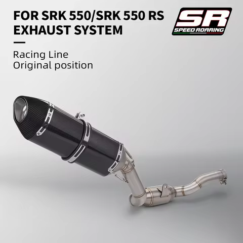 Suitable for SRK550/SRK 550S/SRK550RS Chase/race motorcycle modified stainless steel exhaust mid-sec
