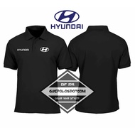 HYUNDAI LOGO COLLAR POLOSHIRT - HYUNDAI Collared Shirt - HYUNDAI LOGO COLLAR POLO - HYUNDAI POLO - G